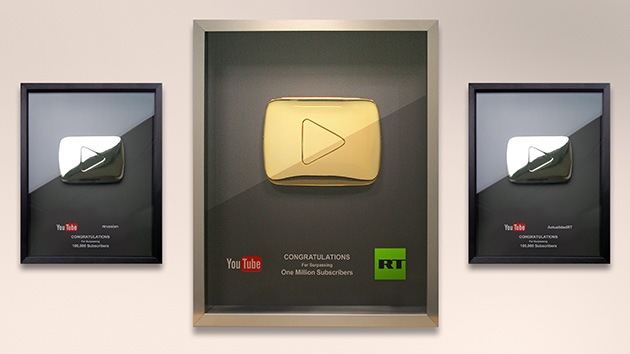 YouTube otorga un prestigioso premio a RT