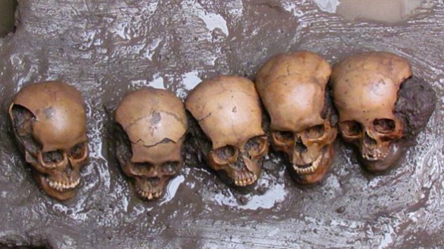 Arqueólogos hallan en México 150 cráneos milenarios de víctimas de sacrificios