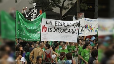 Madrid vuelve a protestar contra los recortes en educación