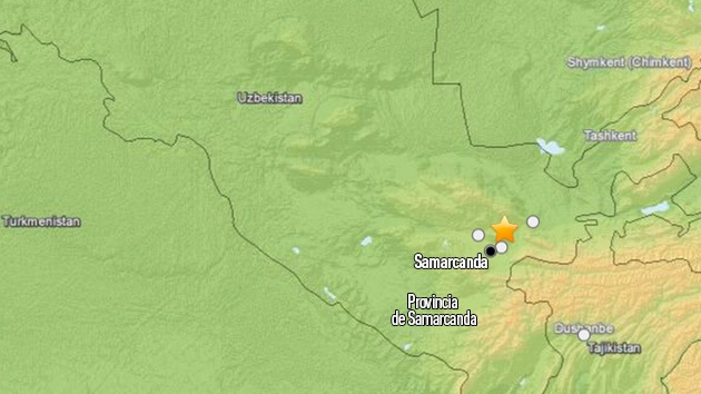Un sismo de 6,0 sacude el sudeste de Uzbekistán