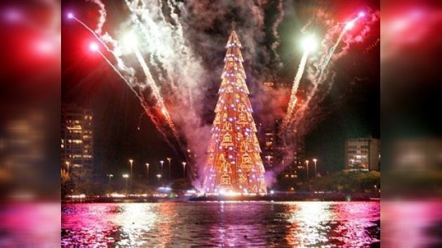 El árbol navideño de Río es el más grande del mundo
