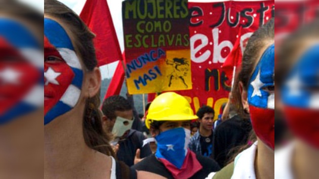 Marcha panuniversitaria en Latinoamérica