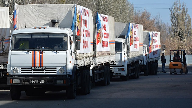 El sexto convoy ruso de ayuda humanitaria llega a Lugansk