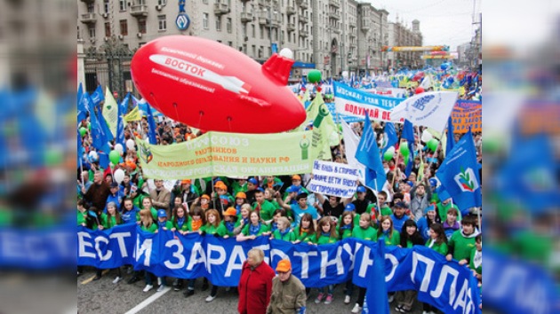Rusia celebra el Día de la Primavera y del Trabajador