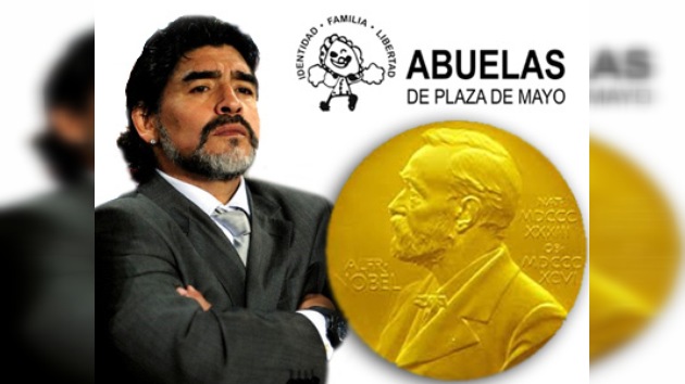 Maradona pide el premio Nobel para las Abuelas de la Plaza de Mayo
