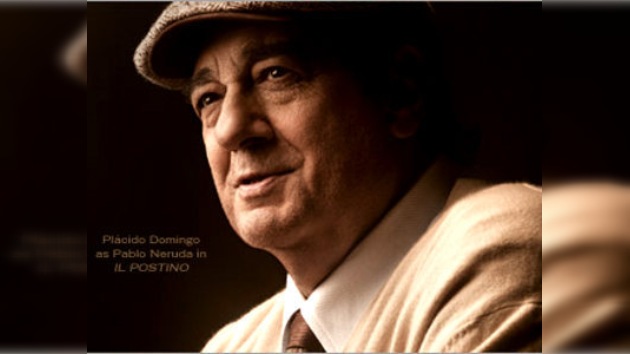 Plácido Domingo prolongó su contrato hasta 2013 y actuará como Pablo Neruda