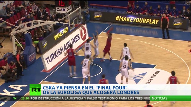 El CSKA disputará la semifinal de la Euroliga de baloncesto ante el Olimpiacos