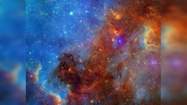 Los astrónomos tomaron fotos de una nebulosa, donde nacen estrellas