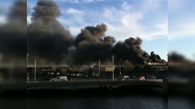 Incendio en la fábrica de Guinness