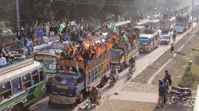 Islamabad refuerza la seguridad ante la llegada de una marcha multitudinaria