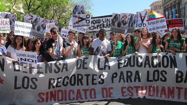 España inicia una "semana de lucha" por la educación