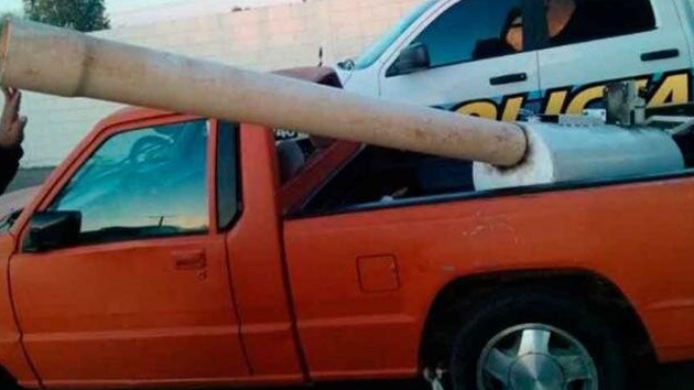 La Policía mexicana incauta un cañón que disparaba marihuana hacia California