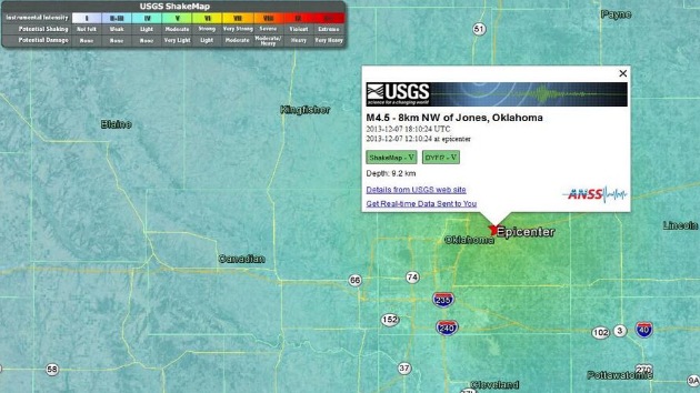 EE.UU.: Un sismo de 4,5 sacude Oklahoma