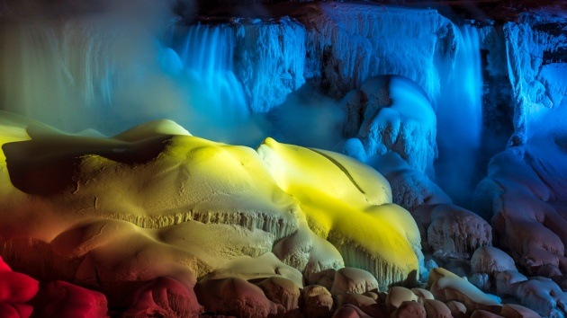 Fotos: Fríos extremos hacen que el tiempo se pare en las cataratas del Niágara