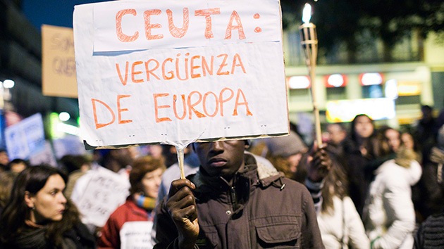 La UE pide a España que aclare el disparo de balas de goma contra inmigrantes en Ceuta