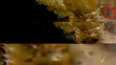 Video: Ovnis 'plantan su bandera' en la Luna