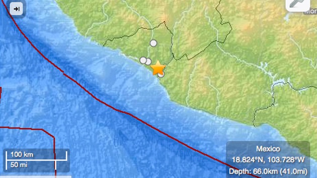 Un fuerte sismo sacude la costa oeste de México