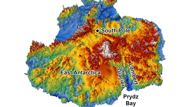 Un mapa en 3D muestra cómo fue la faz de la Antártida antes de la glaciación