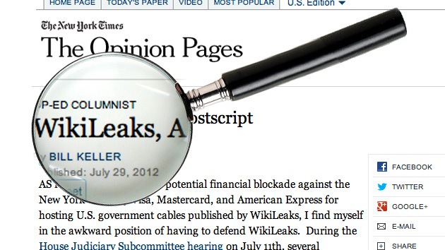 WikiLeaks se hace pasar por el New York Times y enloquece al mundo