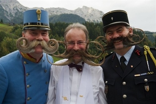Campeonato europeo de barbudos y bigotudos en Austria
