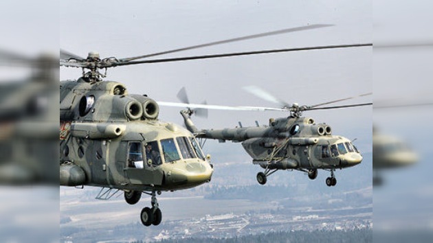 Helicópteros Mi-17 rusos vuelan de la FIDAE 2012 a Argentina