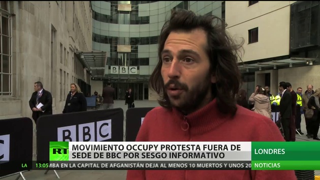 'Ocupa BBC': Londres se suma a la protesta contra el control informativo