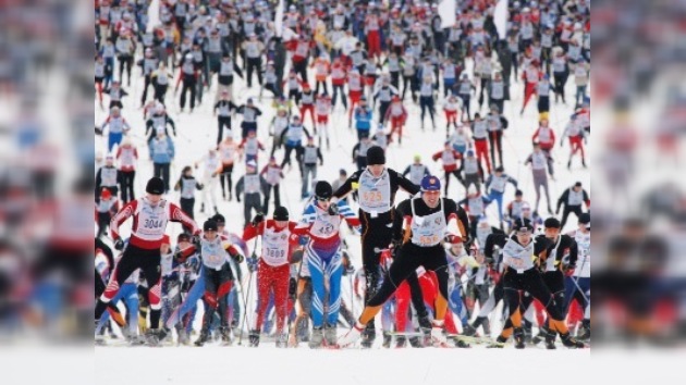 17 mil moscovitas participaron en competiciones de esquí 