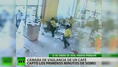 Vídeo de los primeros minutos de la tragedia de Haití