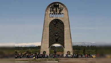 Monumento explotado en Georgia será reconstruido en Moscú