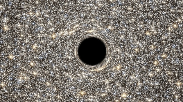 Astrónomos descubren un gigantesco agujero negro en una pequeña galaxia