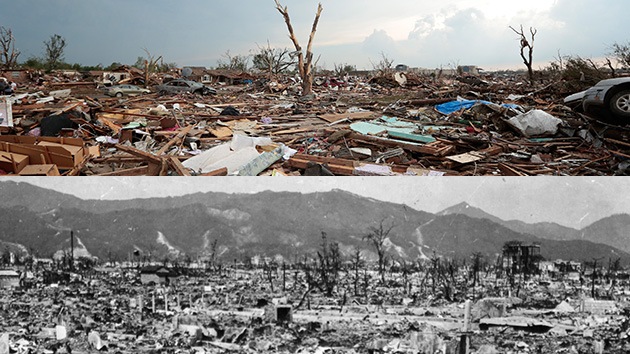 El tornado en Oklahoma, como 600 bombas de Hiroshima a 320 kilómetros por hora