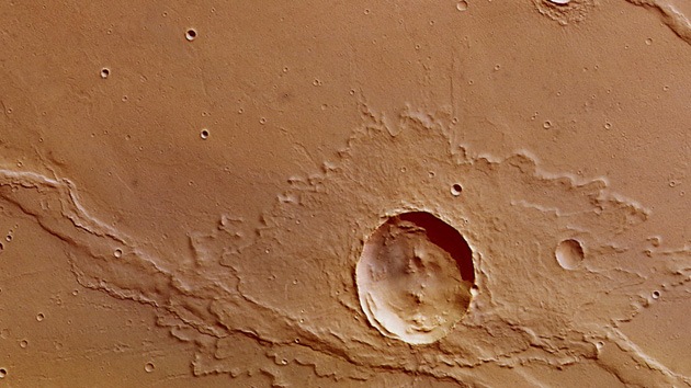Publican una foto de un cráter inusual en Marte