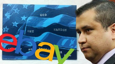 Zimmerman se arma con un pincel: Subastan un dibujo suyo en eBay por casi 100.000 dólares