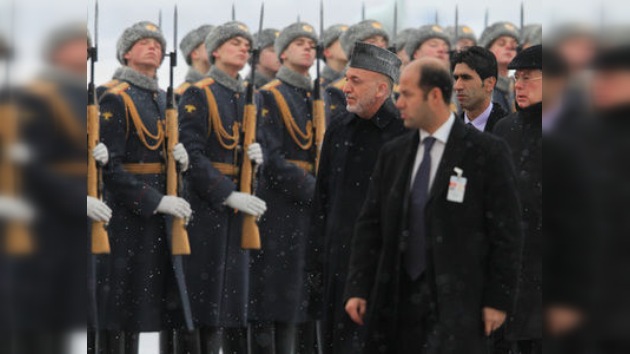 Empieza la visita oficial del presidente afgano, Hamid Karzai, a Moscú