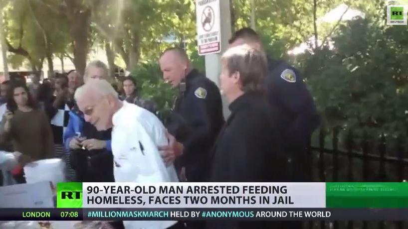 USA: 90-Jähriger wegen Obdachlosenspeisung verhaftet