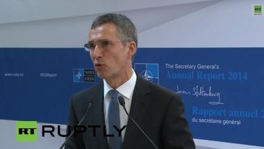 LIVE: Stoltenberg gibt NATO-Jahres-Bericht von 2014 für die Öffentlichkeit frei