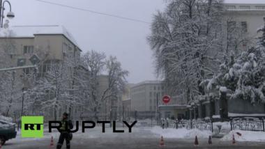 Ruptly Livestream: Ankunft von Merkel und Hollande in Kiew