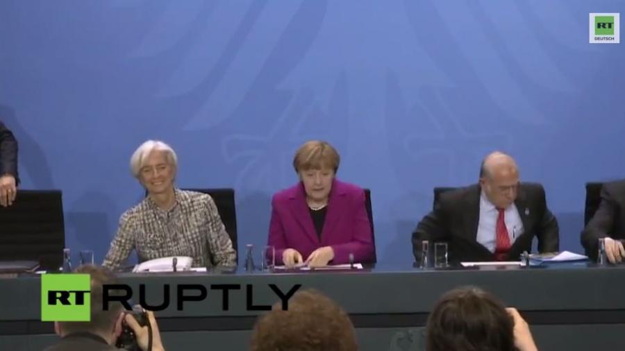 Berlin: Merkel trifft Chefs von IWF, Weltbank, WHO, OECD und ILO