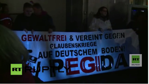 Live: Pegida-Demonstration in Dresden