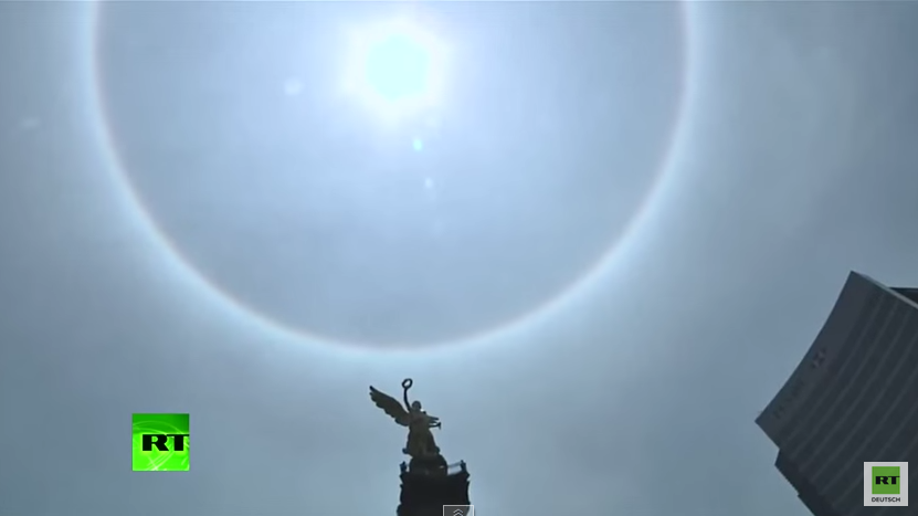 Mexikos Bewohner bestaunen seltenen Sonnenring am Himmel