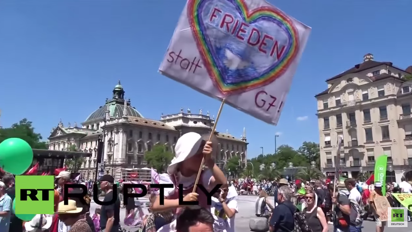 München: Über 35.000 Menschen protestieren gegen anstehenden G7-Gipfel