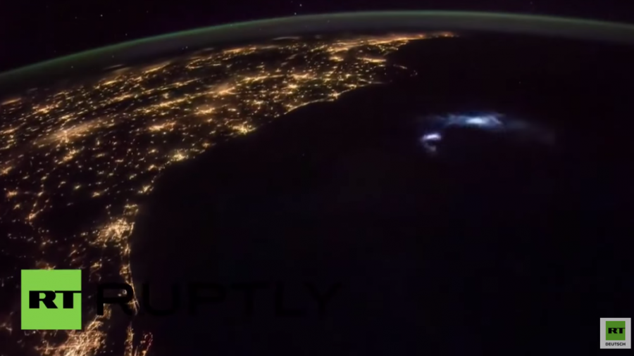 ISS-Aufnahmen zeigen Gewitter auf der Erde aus Sicht des Alls