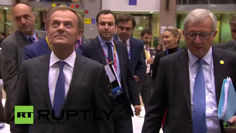 Live: Pressekonferenz zum EU-Sondergipfel zu Griechenland von Tusk und Juncker
