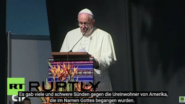 Papst Franziskus entschuldigt sich für schwere Sünden an Amerikas Ureinwohnern