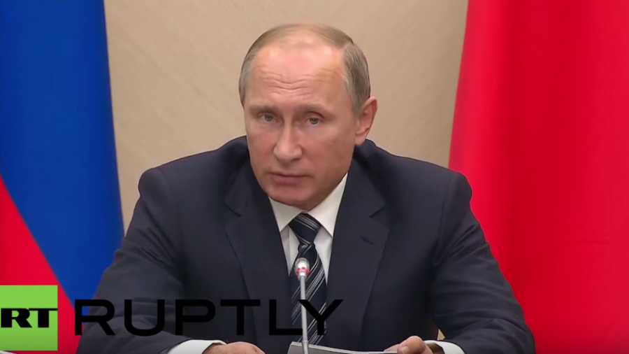 Putin: Wir können nicht darauf warten, dass die Terroristen zu uns kommen