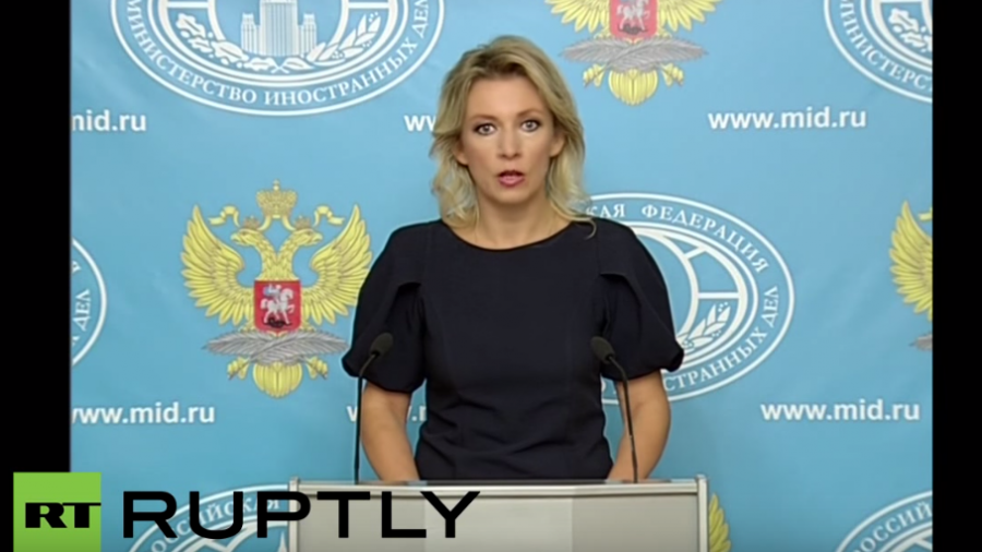 Live: Pressebriefing durch die Sprecherin des russischen Außenministeriums Maria Zacharowa zu Syrien