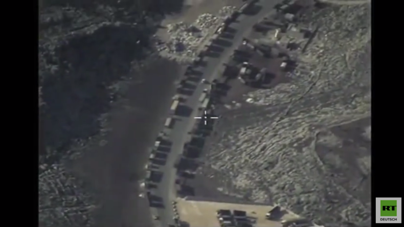 Syrien: Russland veröffentlicht Video von IS-Tankwagen bei ungehinderten Grenzpassagen in die Türkei
