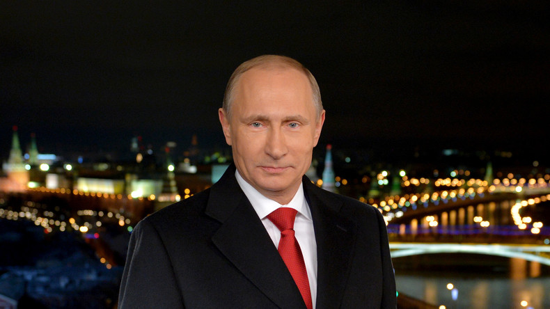 Russlands Präsident Wladimir Putin hält Neujahrsansprache ans russische Volk