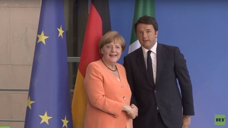 Live: Kanzlerin Merkel und Italiens Premier Renzi halten gemeinsame Pressekonferenz