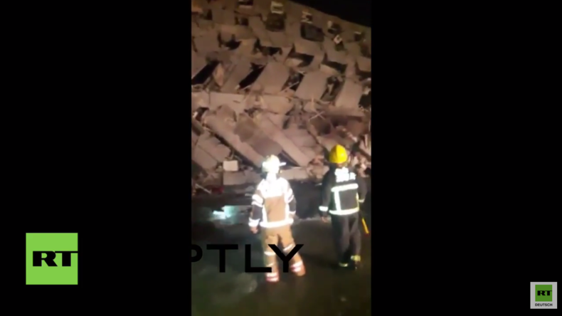 Taiwan: Erdbeben erschüttert Tainan und lässt etliche Gebäude zusammenstürzen